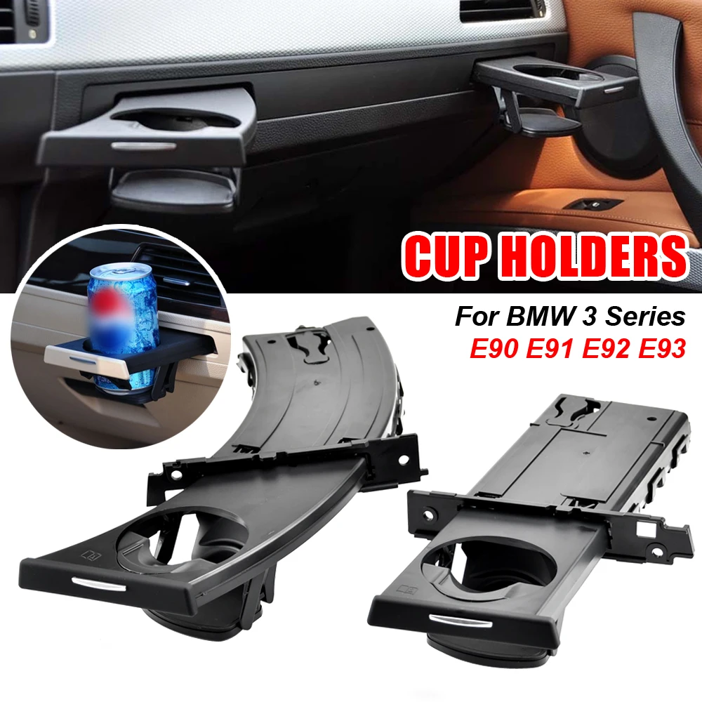 For BMW E90 E91 E92 E93 LHD Car Water Cup Holder Panel Interior Strip Trim For BMW 3 Series M3 2005-2012 51457138798