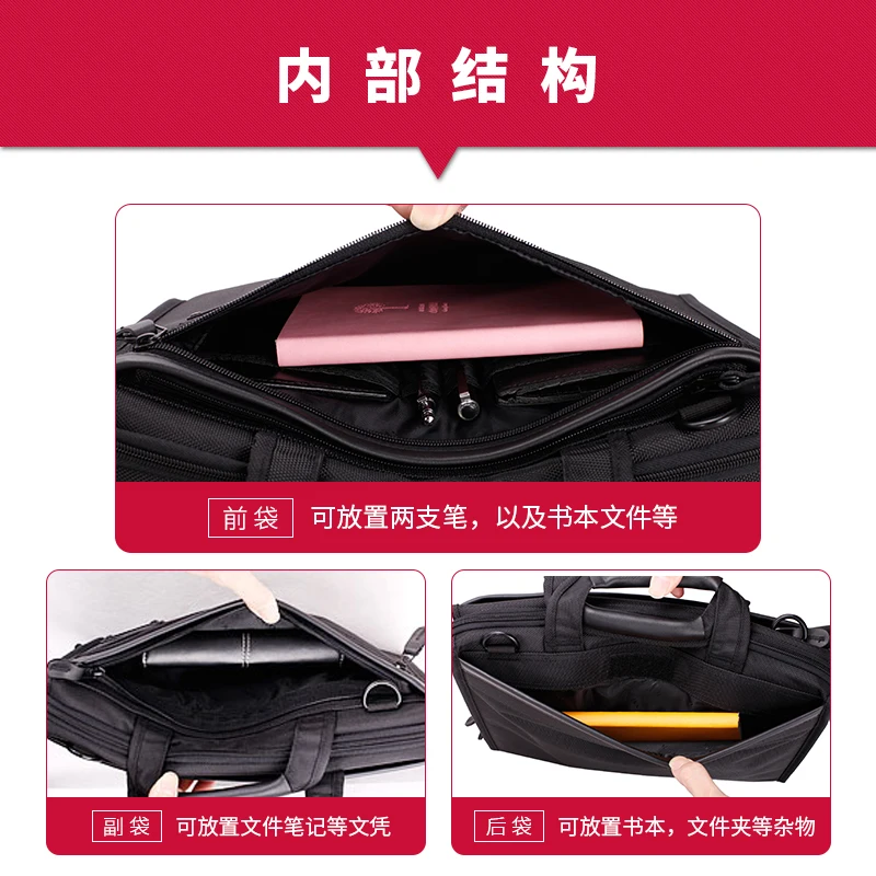 Numani Numani Leisure Shoulder Bag, homens carregando computador maleta, bolsa de ombro de negócios, original