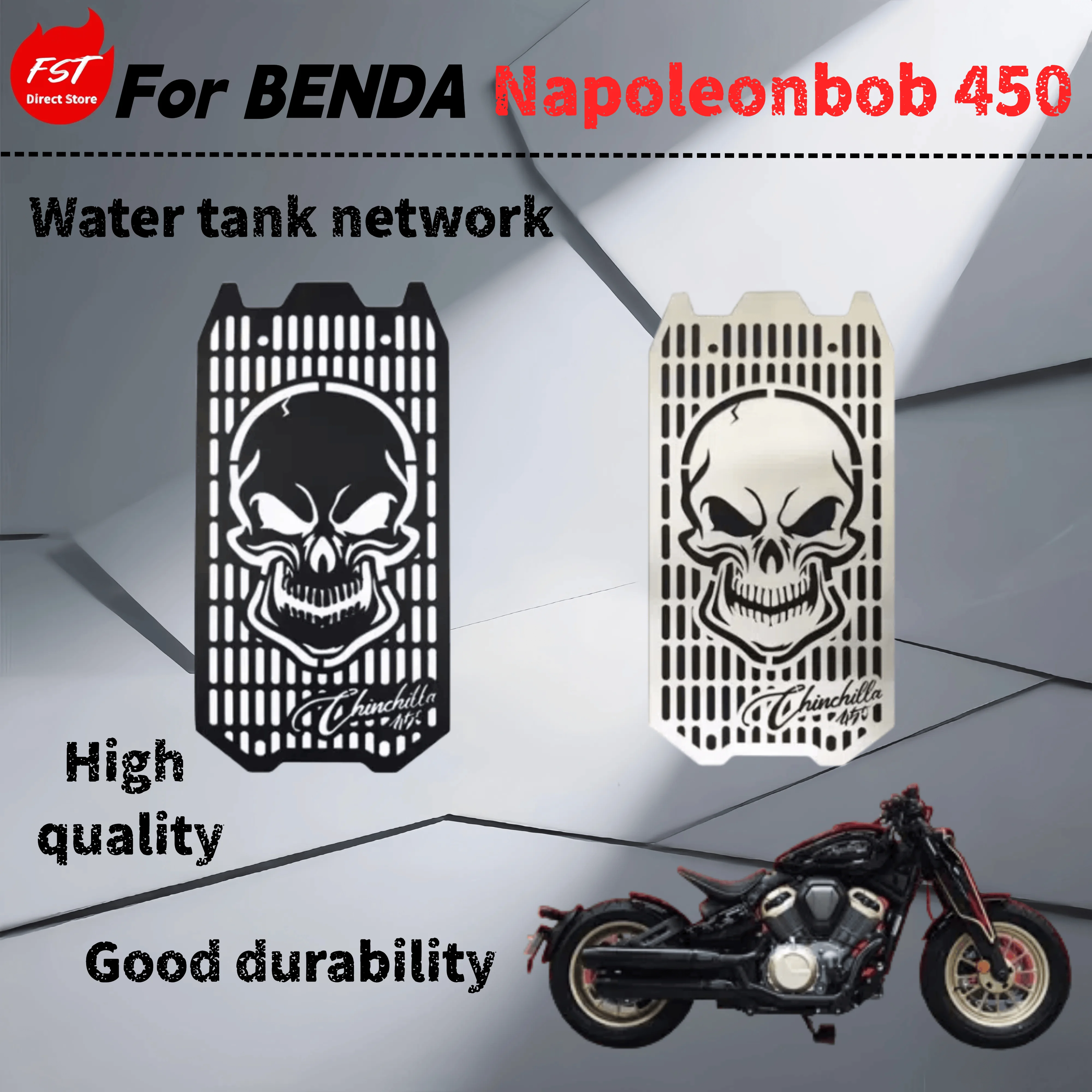 

For Benda Napoleonbob 450 retrofit tank mesh protective cover protects the trim