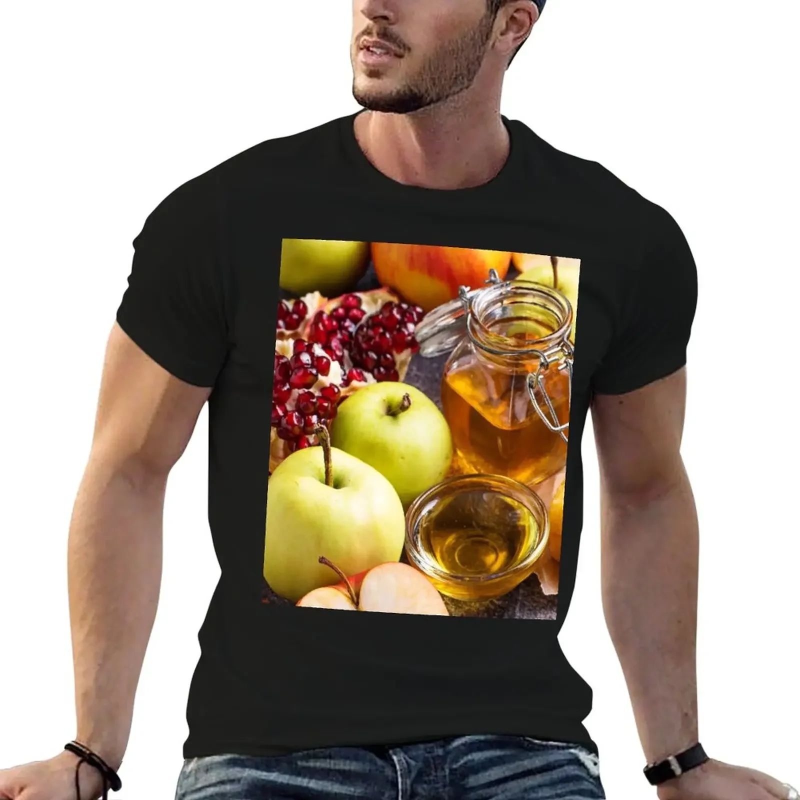 Rosh Hashana Symbols T-Shirt oversized t shirt quick-drying plain t shirts men