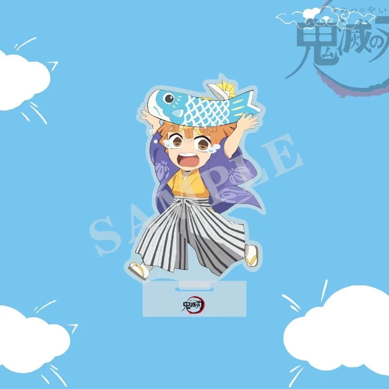 Nowa figurka akrylowa Demon Slayer Uzui Tengen Agatsuma Zenitsu, anime, seria na Dzień Dziecka, ozdoba na biurko, prezent