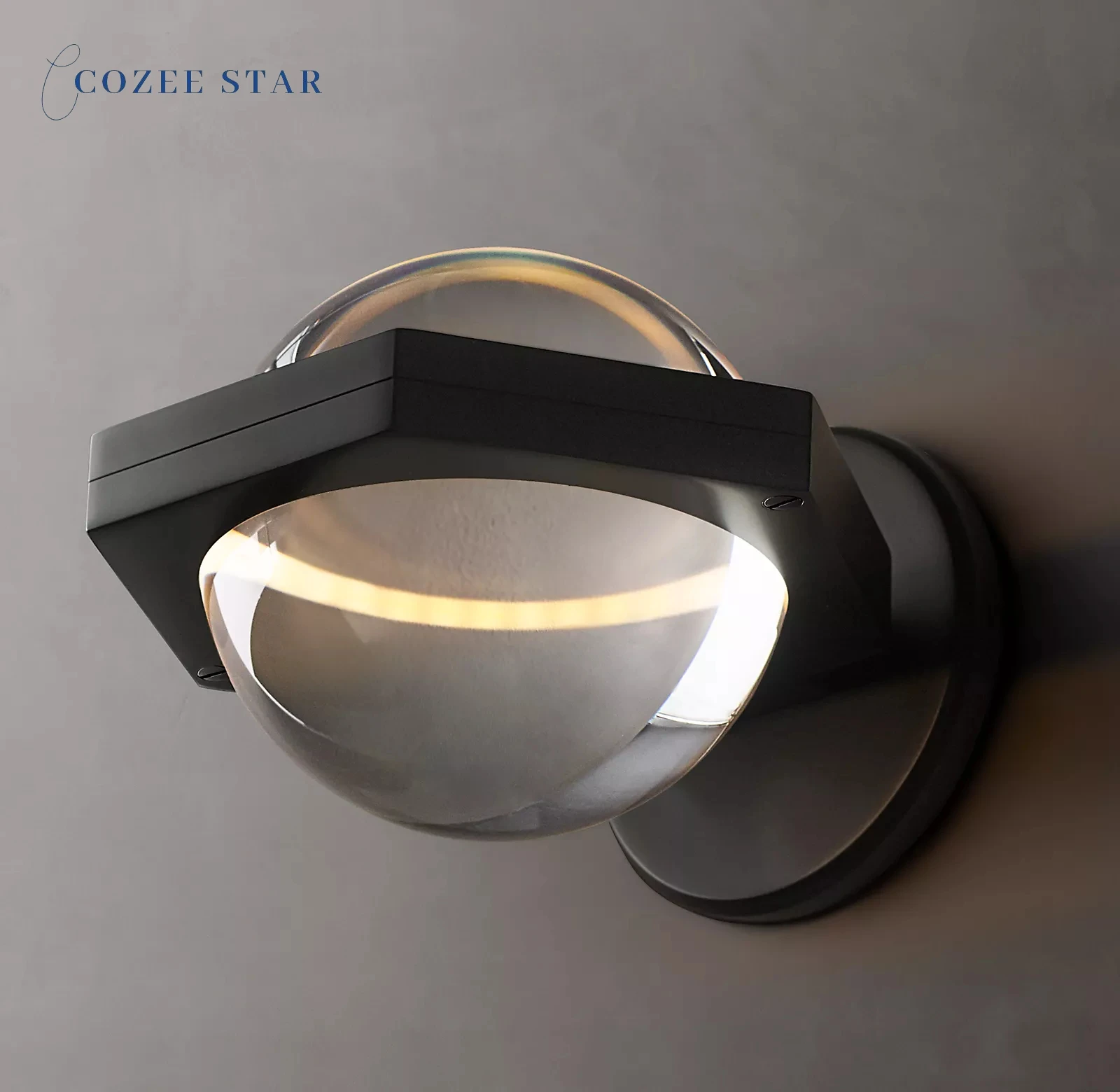 

Éclatant Sconce Modern Ball Clear Crystal Wall Lamps Lustre Living Room Bedroom Dining Room Corridor Indoor Lighting