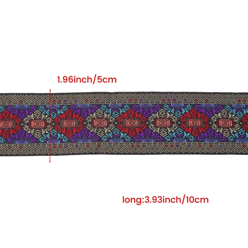 شريط عتيق مطرز بالزهور شريط قماش منسوج للزينة حرفية إكسسوارات الملابس ذاتية الصنع