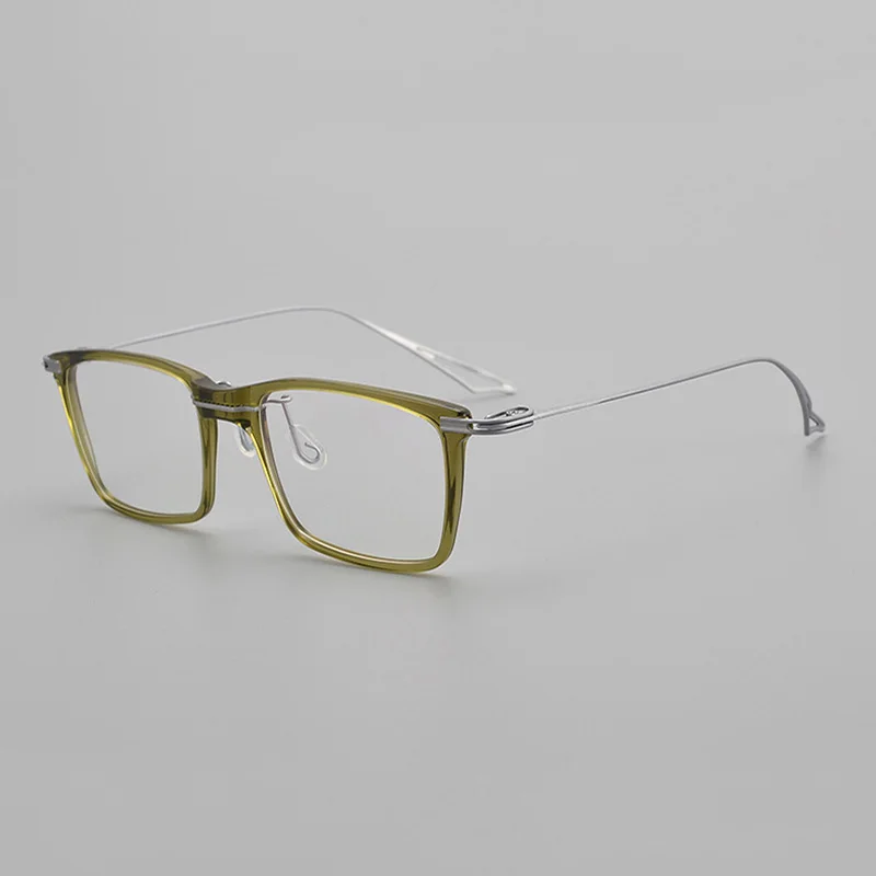 

Titanium Acetate Eyeglasses Frame Men Vintage Square Prescription Myopia Eyeglasses Frames Women Spectacles Eyewear