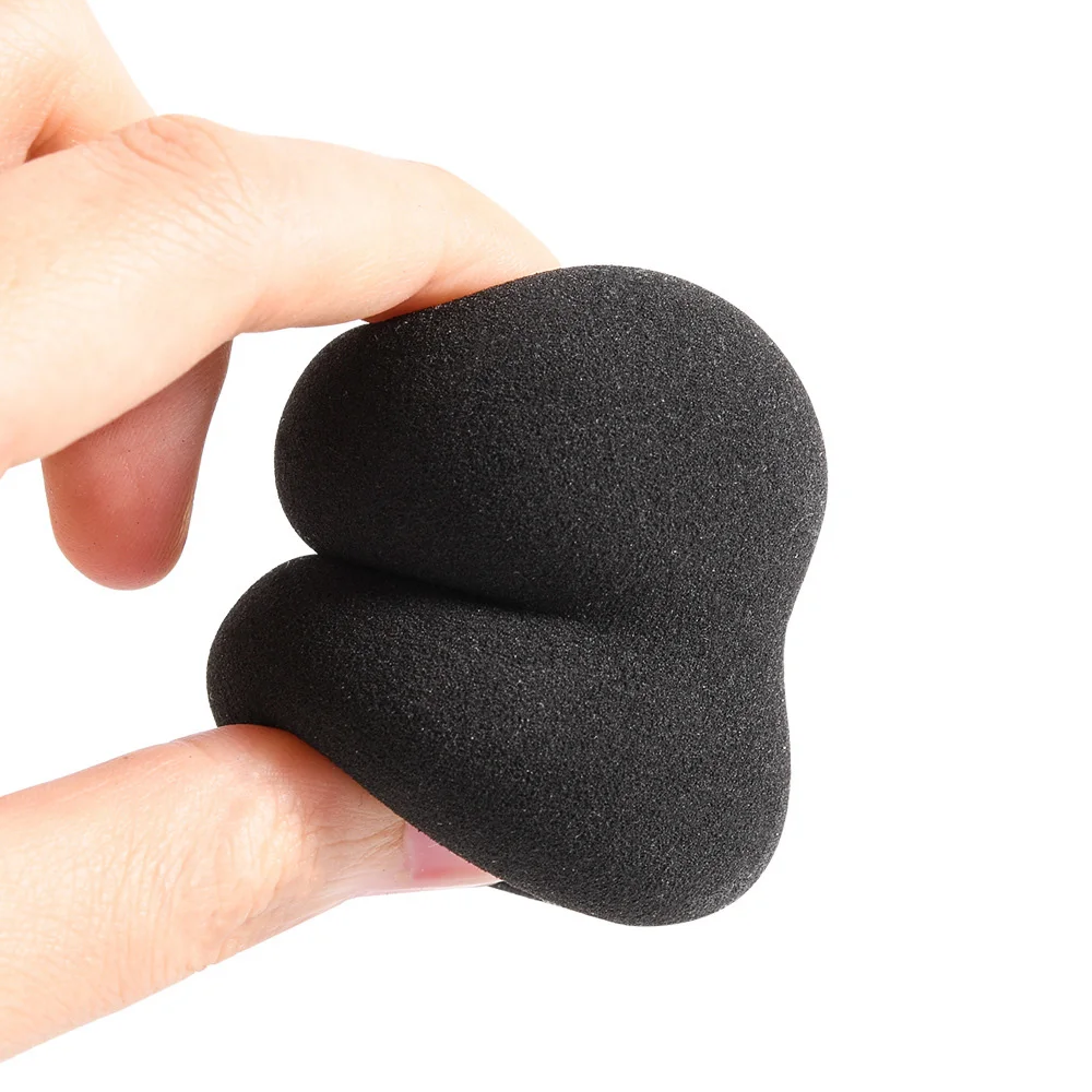 Customize Logo Black Wholesale Teardrop Shape Latex-free Cosmetic Puff Beauty Batch Sponge Make Up Sponge Face Care Puff