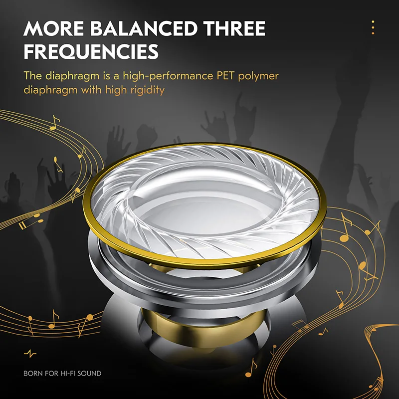 سماعات أذن CCZ سوناتا DC03 HiFi داخل الأذن 10 ثنائية مغناطيسية ديناميكية من من من من من من من من نوع 12pin-z سماعات رأس سلكية متوازنة عالية النقاء