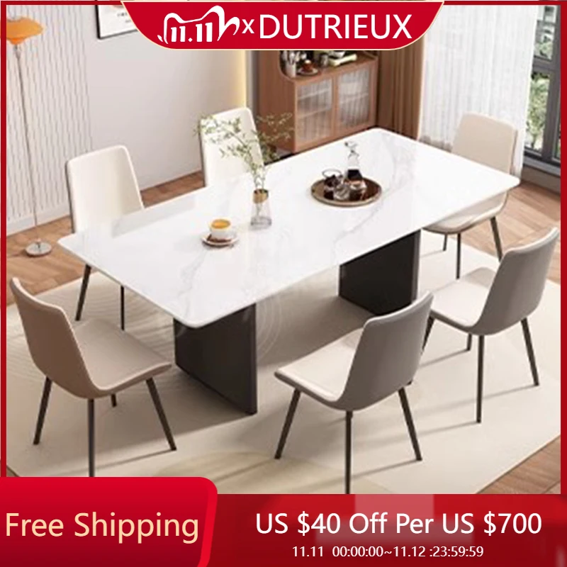 

High Clean Dining Table Cheap Balcony Mid Century Living Room Lounge Mahjong Nordic Dining Table Luxury Muebles Trendy Furniture
