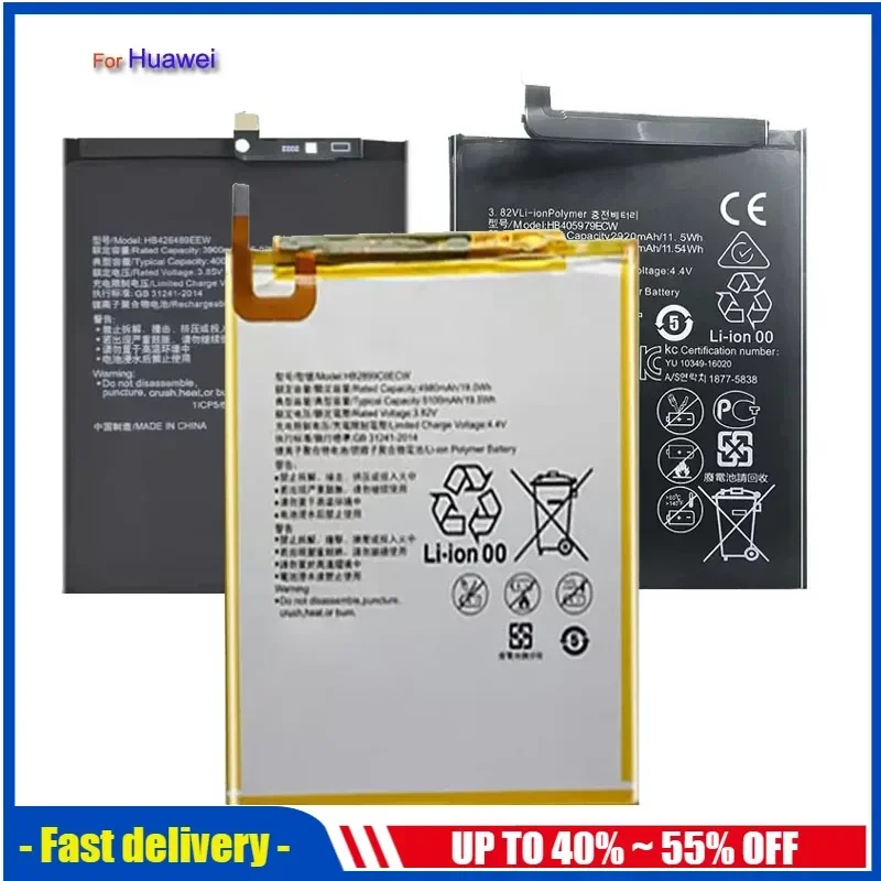 Replacement Mobile Phone Battery For Huawei Mate 20 10 9 Pro 7 8 Lite S SE P 30 20Pro For Honor V10 7X 6 Plus HB486486ECW