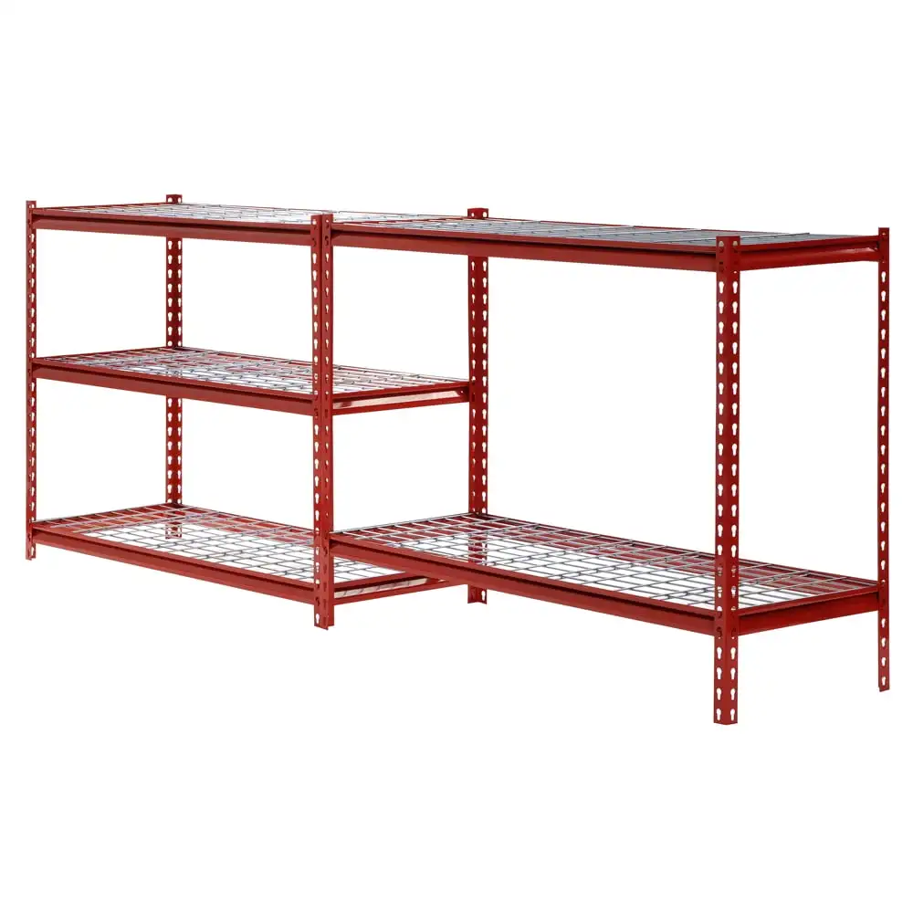 Imagem -04 - Prateleiras da Garagem da Prateleira 48 w x 24 d x 72 h Vermelho