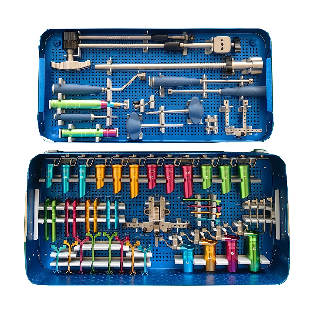 Stainless Steel Auxiliary Tool Set, Manual Tubular Retractor with Carbon Box, Daily Care Auxiliary Instrument Kit