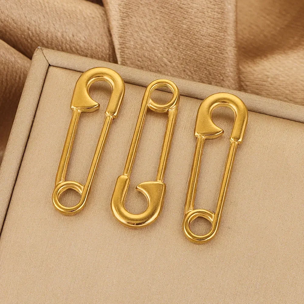 5pcs/lot Stainless Steel Gold-plated Connectors Pendant Pin Shape for DIY Bracelet Jewelry Accessories Making Material Wholesale