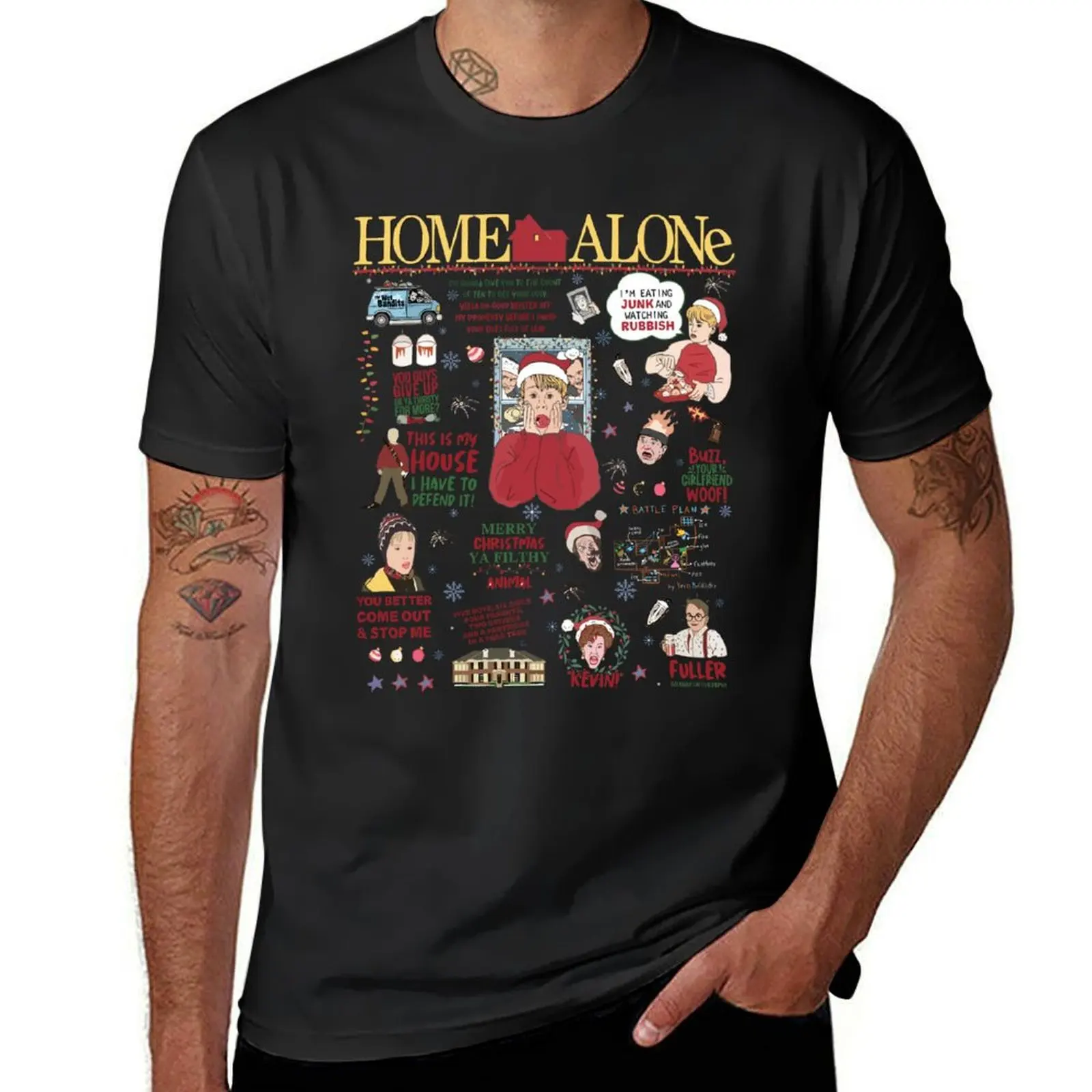 All The Home Alone T-Shirt plus sizes korean fashion tees plain mens clothing