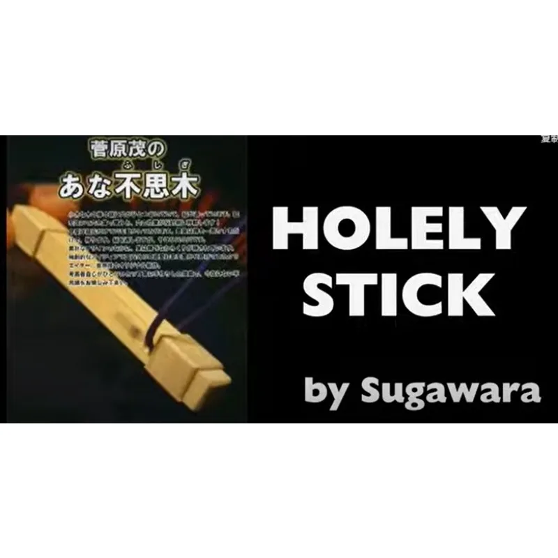 Holely Stick di Sugawara Trucchi magici Illusioni Close Up Magic Gimmick Divertimento Mentalismo Classico Magia Show Puntelli Mago di strada