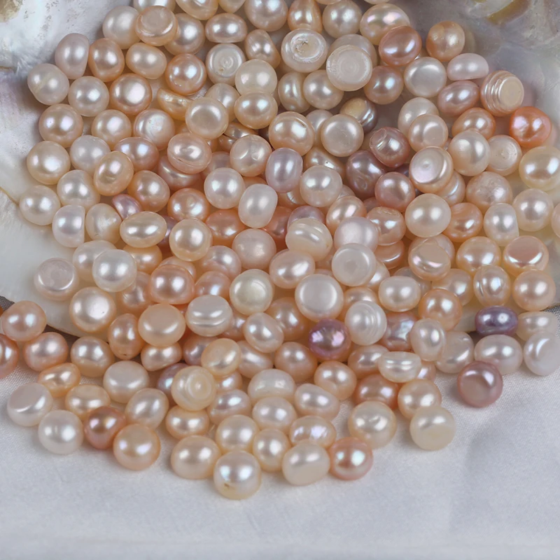 Wholesale 8-9mm Loose Freshwater Button Pearls