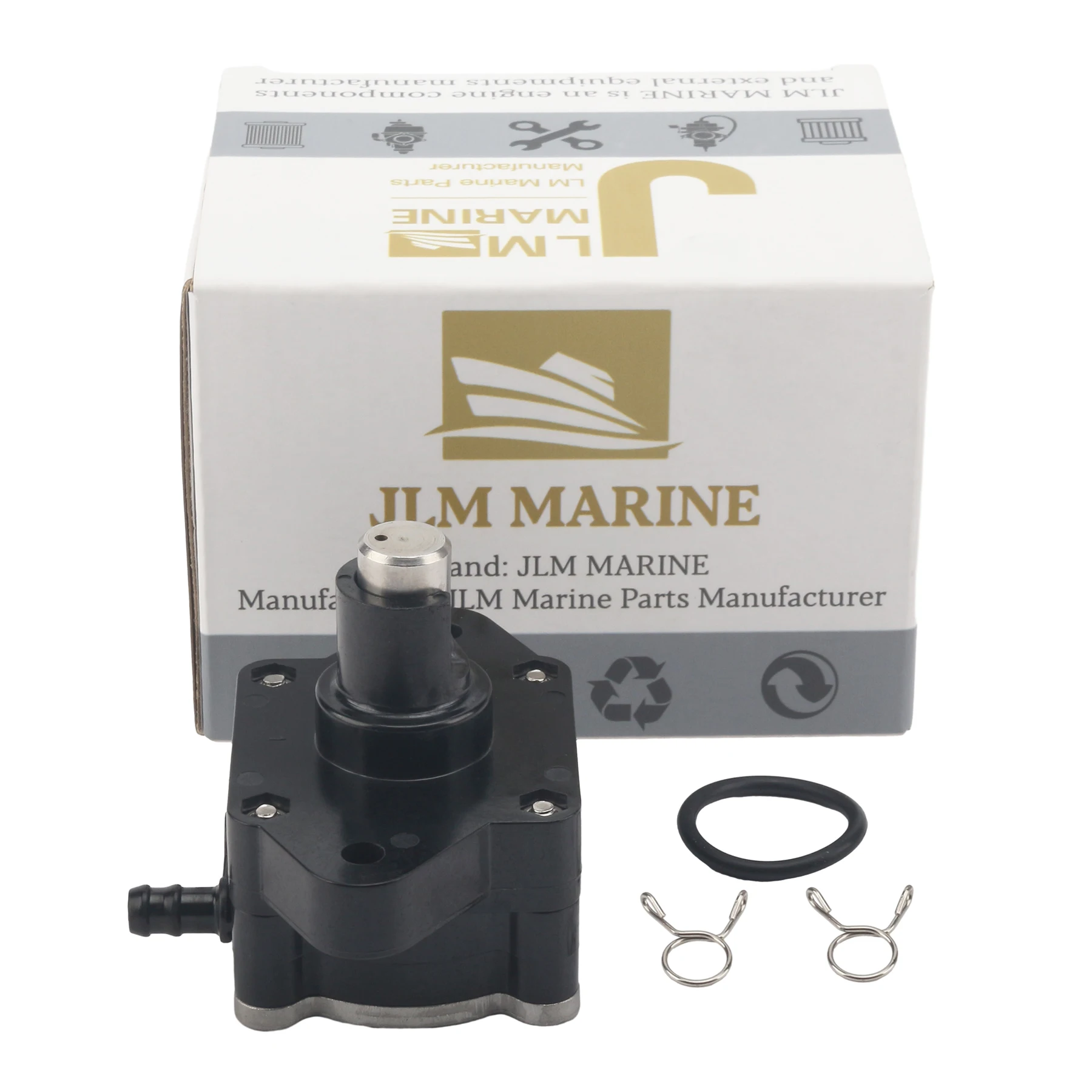 JLM Marine Fuel Pump Assembly for Nissan Tohatsu Marine 9.9 15 18 HP 4 Stroke MFS9.9B2, MFS9.9C MFS15C 3H8-04000-1 3H8040001M