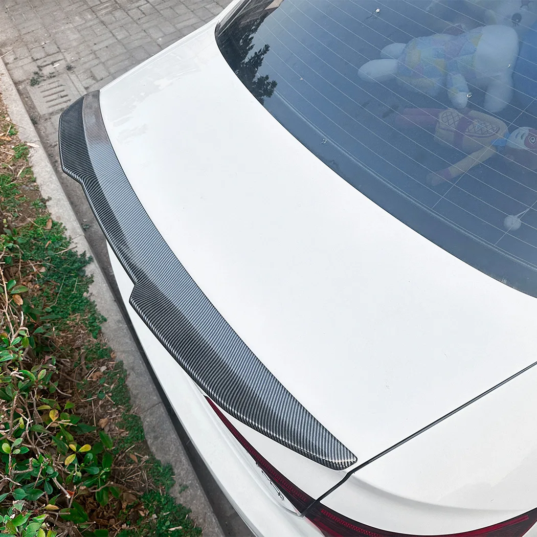 

For Audi A4 S4 B9 2017-2024 PSM Style Black Carbon Rear Trunk Ducktail Lip Spoiler Wings Car Exterior Tuning Access