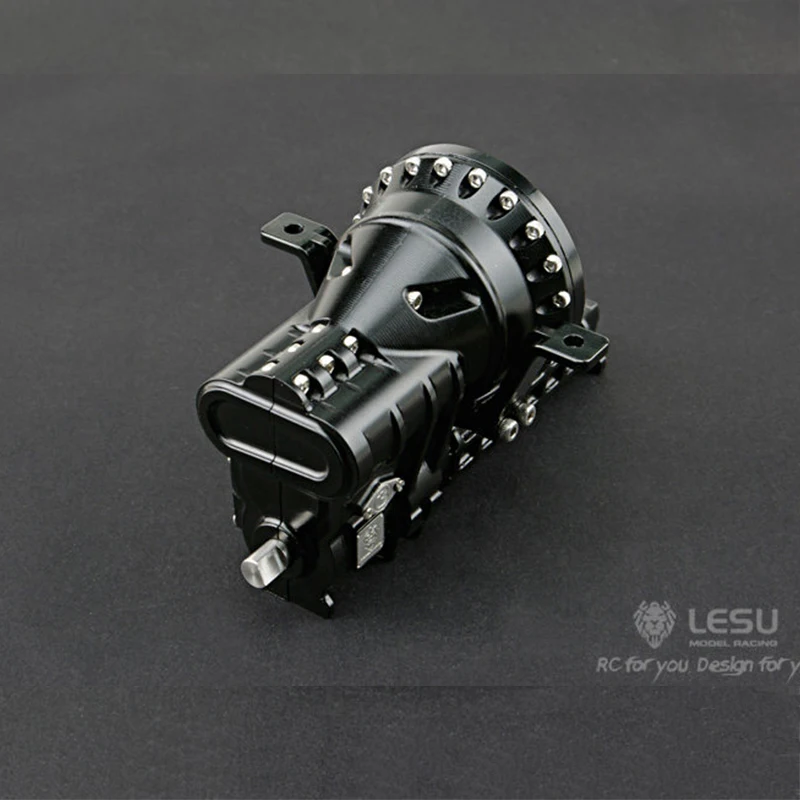 LESU 3Grade Planetary Transmission Gear Box 1/14 RC Tractor Truck Model For Tamiya Outdoor Toys