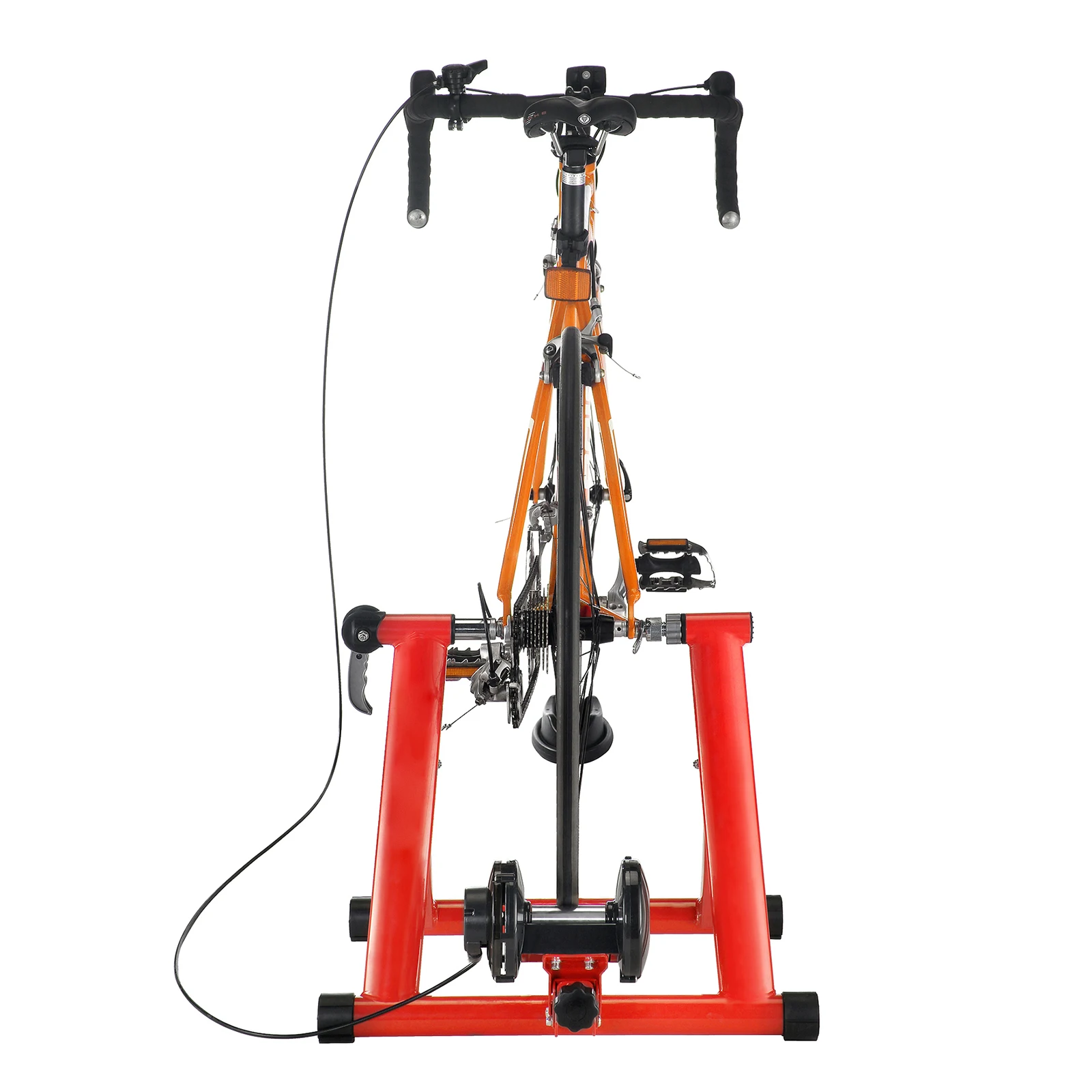 

Smart Electric Indoor Bike Trainer, Red Stationary Cycling Roller Stand