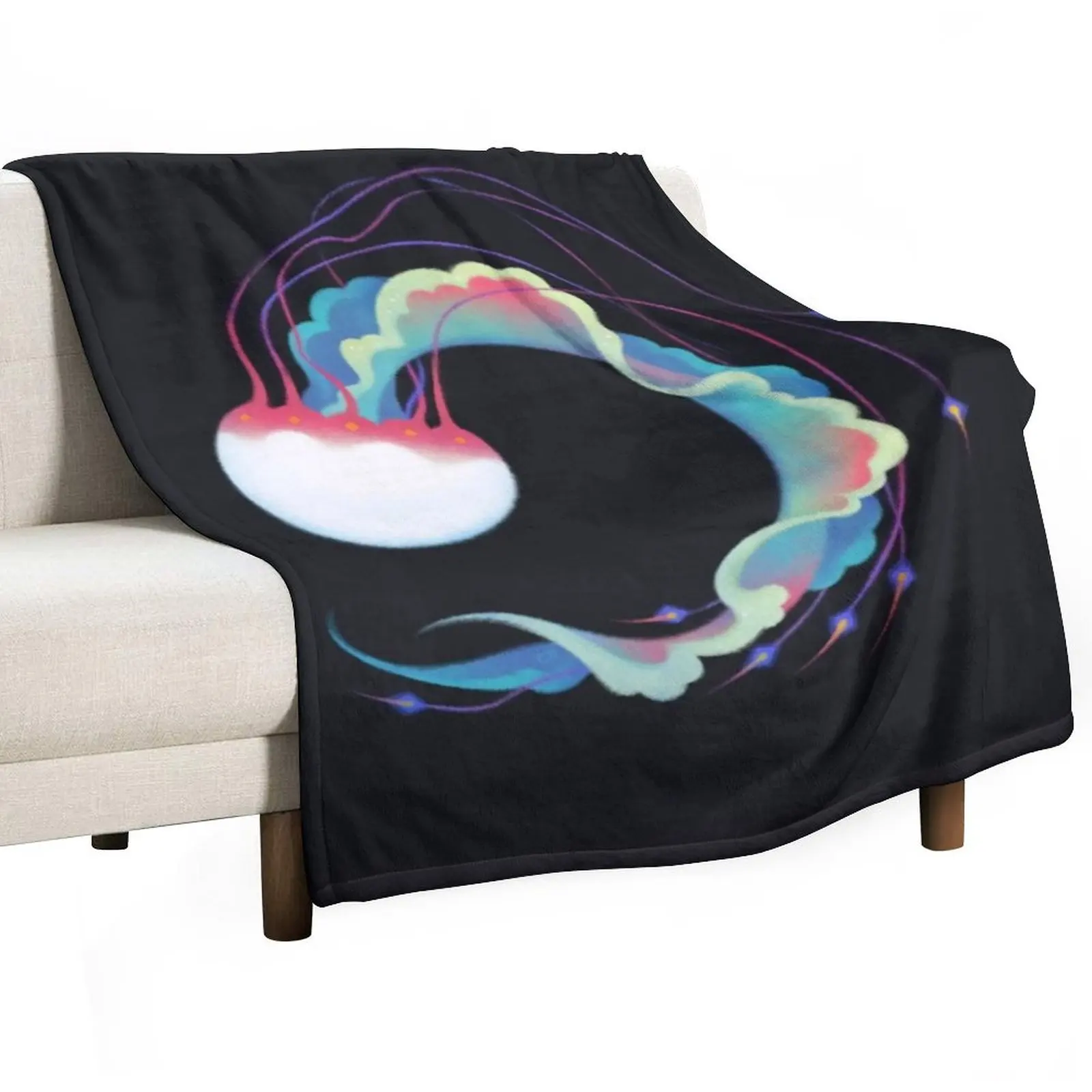 Jelly fish 3 Throw Blanket valentine gift ideas halloween Plush christmas decoration Blankets