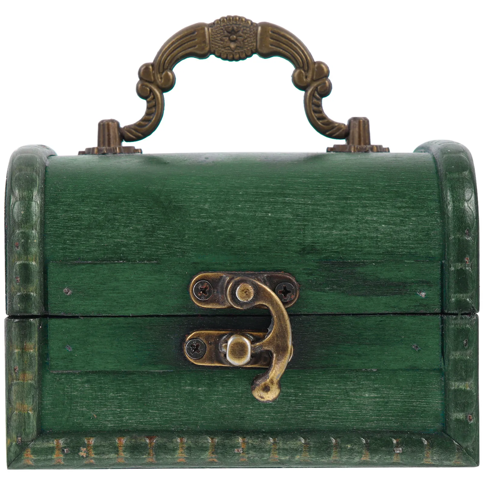 Wooden Jewelry Box Vintage Portable Storage Case Large Capacity Jewelry Organizer Trinket Storage Box Trinket Case