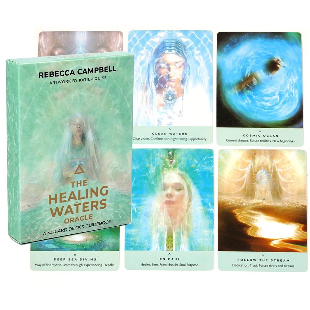 44pcs cards The Healing Waters Oracle Bathe in the Nurturing Powers and healing Wisdom of Wate Nourish your Mind, Body and Soul