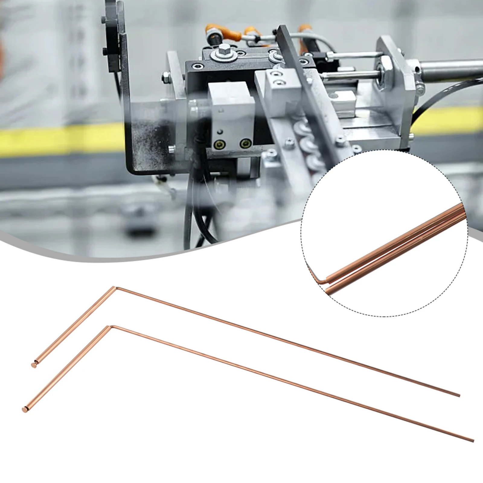 2 pezzi di rame puro Metal Detector Rod flessibile 99.9% rame Detector Rod Metal Detector Rod per acqua/tesoro/strumenti di ricerca