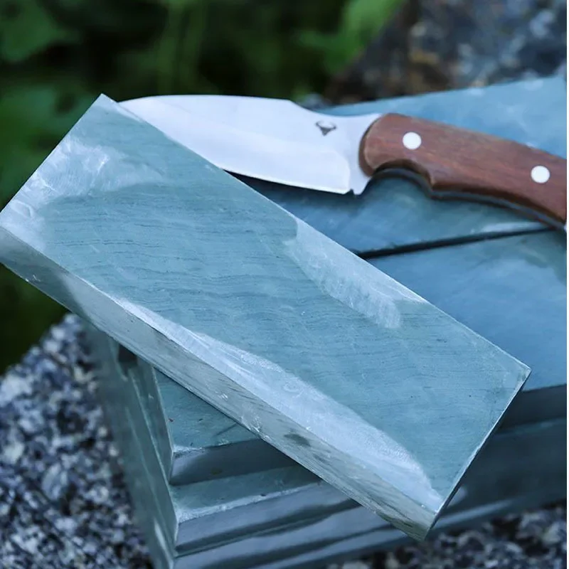 Manual Natural Whetstone Easy Pulping Kitchen Tools Pure Natural Household Guard Knife Blue Sand Knife Sharpening Stone Durable