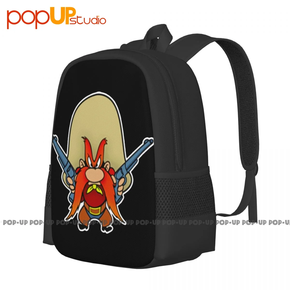 Yosemite Sam Cowboy 49Er Pistol Shooting Revolvers Cartoon Wild We Backpack Large Capacity Print Shopping Bag