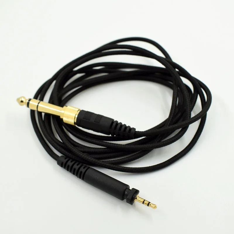 A42T Replacement 2M Jack Plug 6.35MM Adapter Audio Cable for Shure SRH440 840 940 for PHILIPS SHP9000 SHP8900 Headphones