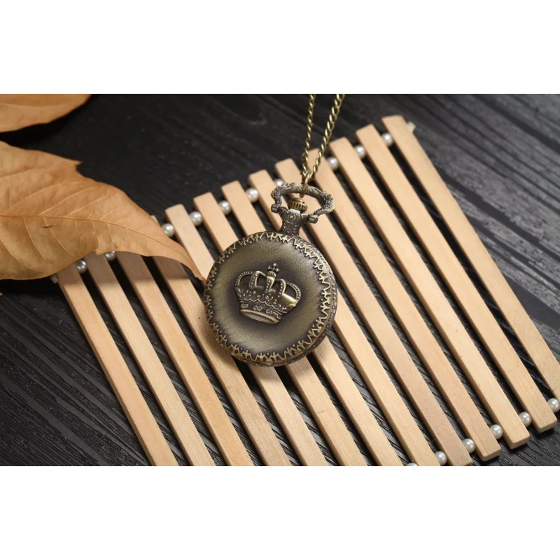 Foreign Trade Retro Pocket Watch Ornament Accessories Wholesale Bronze Pocket Watch Creative Decorative Clock Large Number Europ