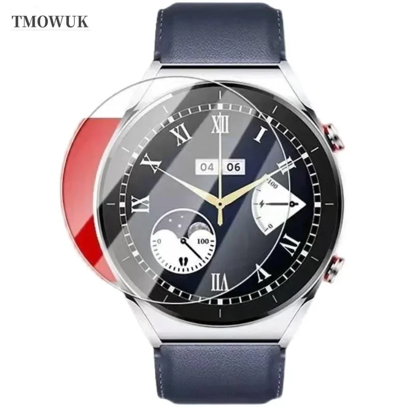 Para Xiaomi Watch S1 S3 Pro S4 Sport Protector de pantalla de vidrio templado antihuellas HD 9H resistente a los arañazos TMOWUK
