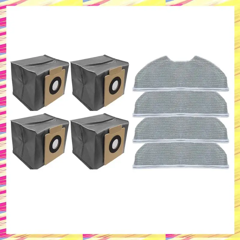 

ABJJ For Eufy Clean X8 Pro Robot Vacuum Cleaner Replacement Parts Accessories Mop Cloth Dust Bag