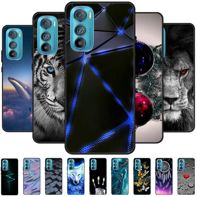Case For Motorola Edge X30 5G X30 Pro Shockproof Bumper For Moto S30 Pro Cute Animal Soft Silicone TPU Phone Protective Cover