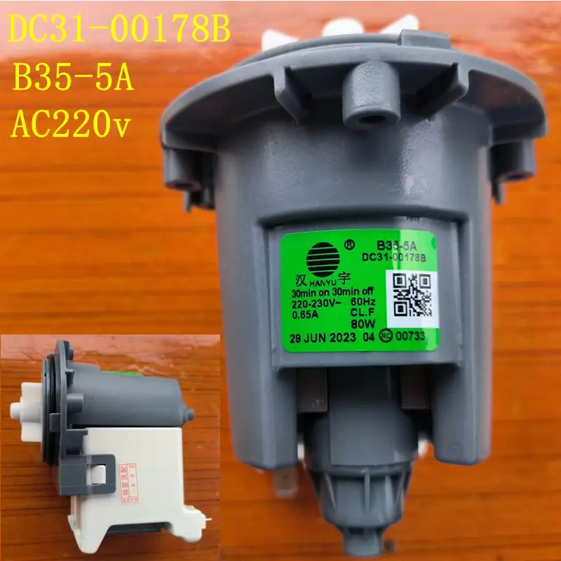 

For Samsung washing machine drainage motor drainage pump B35-5A DC31-00178B 60Hz Parts