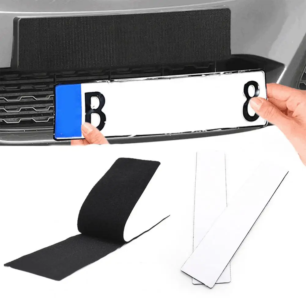 

Number Plate Holder Waterproof Weather-proof Number Plate Holder Frameless Black Adhesive Number Plate Holder for Autos