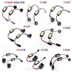1pcs Car LED decoder Canbus BA15S 1156 1157 PY21W 7443 7440 LED Light Error Free Load Resistor Warning Canceller Anti Flicker