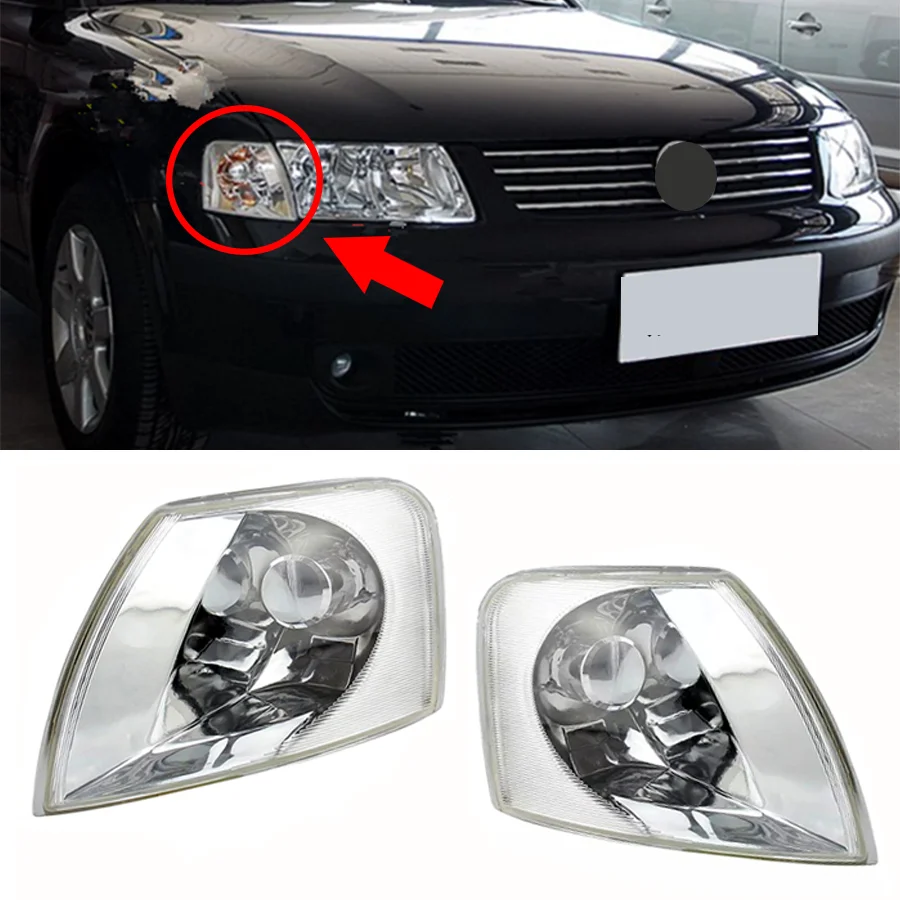 1x przedni kąt rogu lampa kierunkowskazu wskaźnik lewy/prawy bok 3BD953041 3BD953042 dla volkswagena VW Passat B5 2000-2005