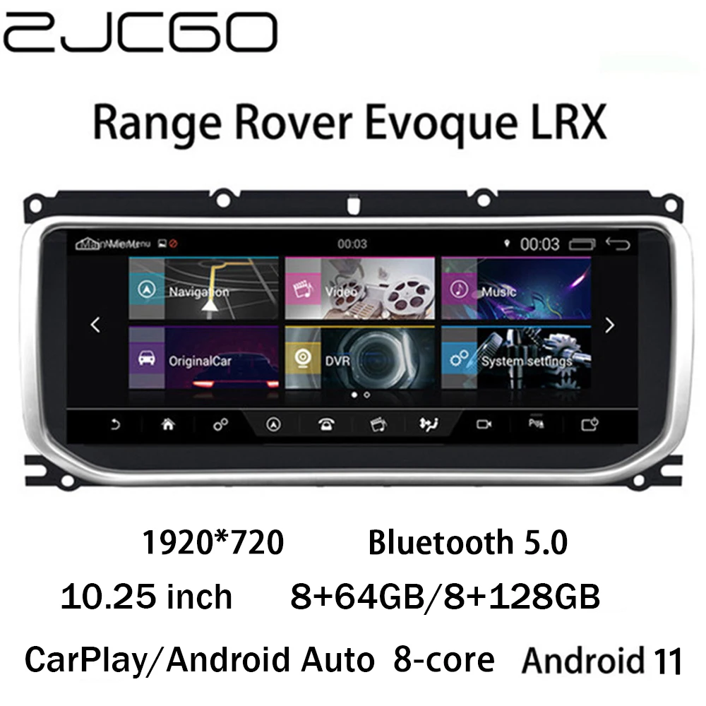 

ZJCGO Car Multimedia Player Stereo GPS Radio Navigation Android 11 Screen for Land Rover Range Rover Evoque LRX L538 2011~2018