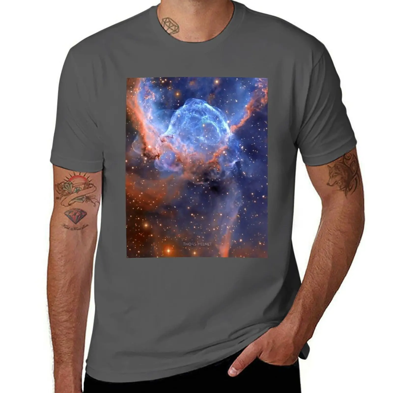 

Helmet HD! Nebula Thor's T-Shirt Simple Graphic Design T-Shirt