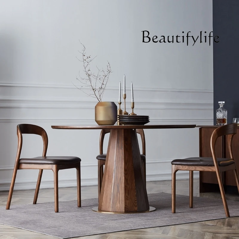 

Kitchen Restaurant Dining Table Round Wood Lounge Hallway Chairs Dining Table Nordic Modern Reception Muebles Home Furniture