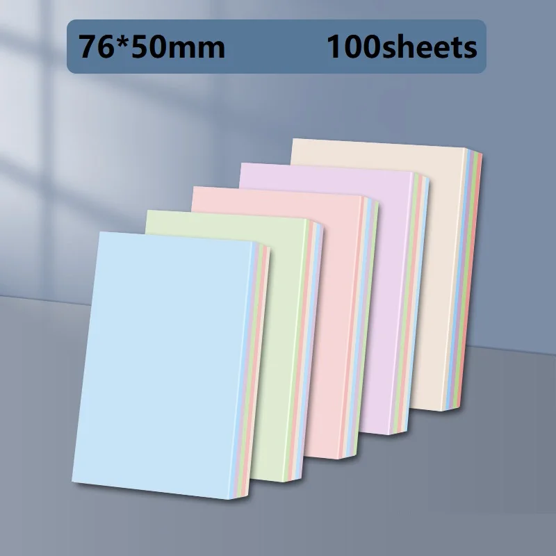 100 Sheets Paper Memo Pad Sticky Notes Bookmark Point Marker Sticker Office School Supplies Notebooks