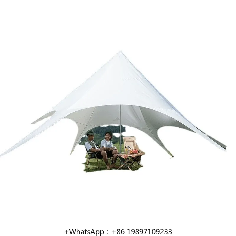 

Ticify Outdoor Octopus Camping Home Hump Cloud Top Canopy Single Double Three Peaks Tent Rainproof Super Camping
