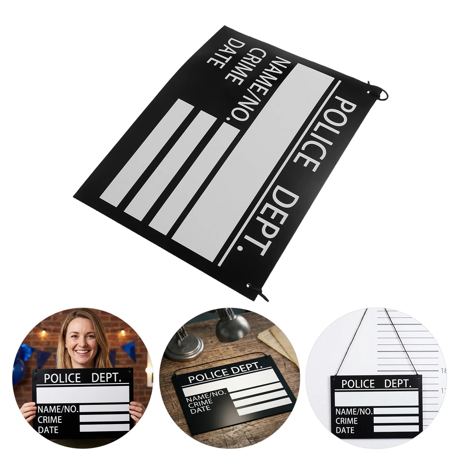 Prisoner Costume Nameplates Prison Name Tag Convict Name Plates Halloween Role-Playing Jail Poster Photo Prop Party Supplies