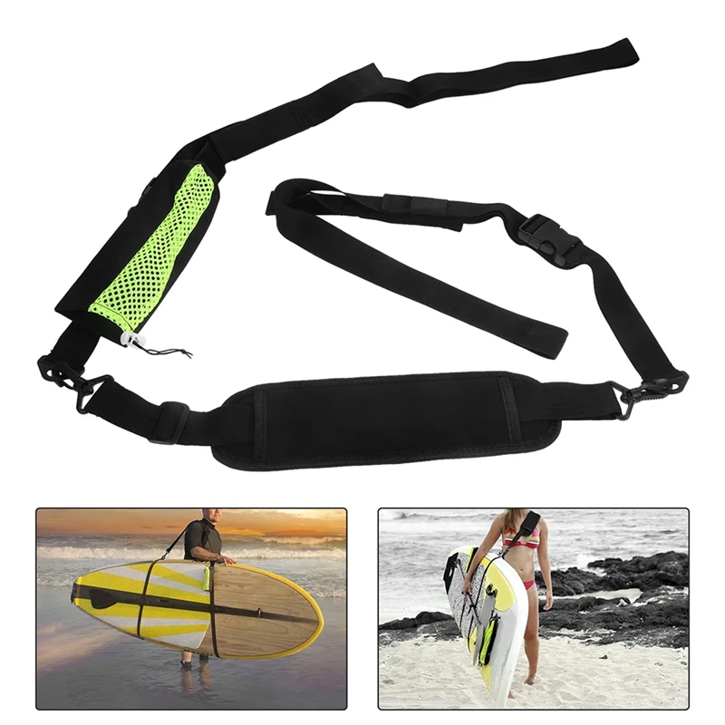 Surfboard Strap Carrier, Carry Shoulder Belt para Kayaks, Canoa, Surf-Boards, Paddle-Board, Surf, Outdoor Sports Acessório