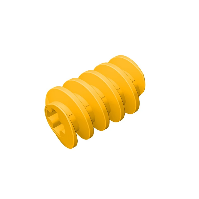 Gobricks GDS-1199 Technical, Gear Worm Screw, Long, Axle Opening Type II compatible with lego 4716 32905 children's DIY gifts