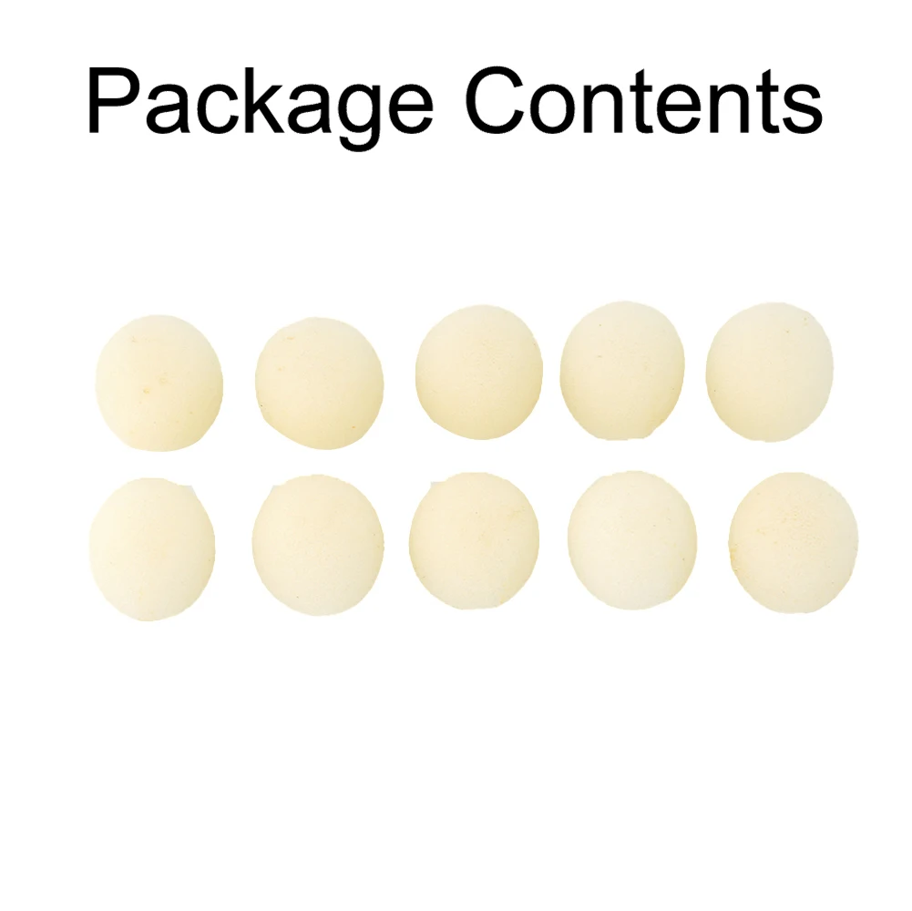 10 X Microphone Foam Windscreen Covers Windshield Sponge Headset Headworn Mic Covers Microphone Foam Protector Replacements