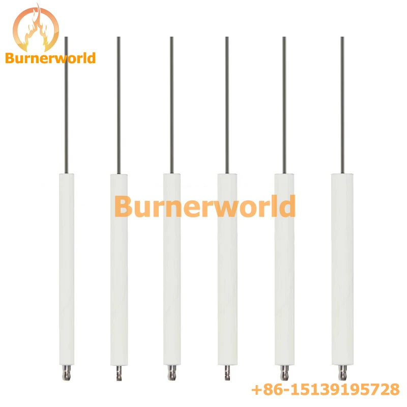 Customized diameter 8mm 10mm 12mm 14mm Electrode Boiler Burner Universal Ceramic Rod ignitor electrode