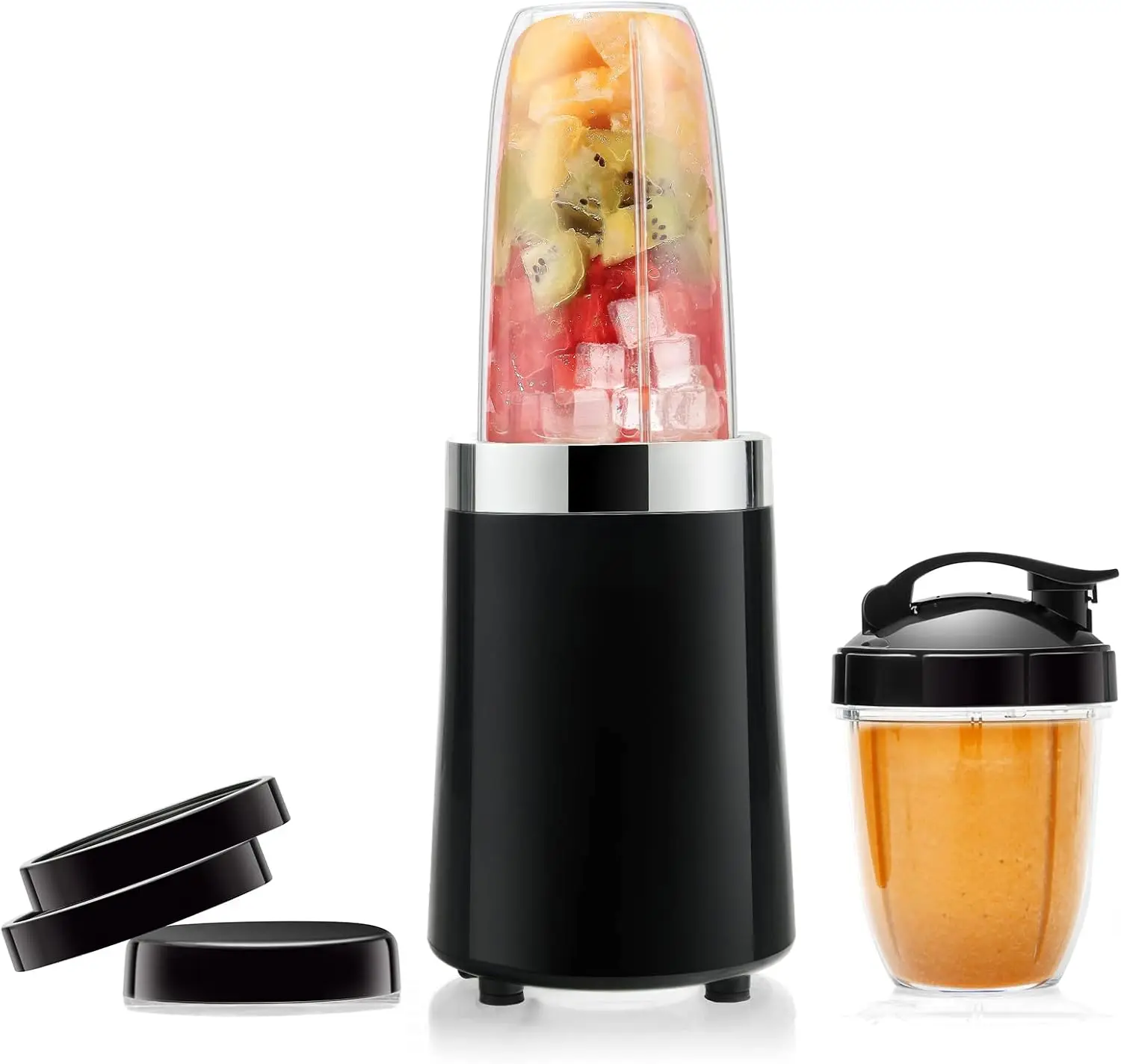 

Compact Personal Blender, Powerful Kitchen Blender, 1000 Watts, 12 oz & 24 oz To-Go Cups, BPA-Free Jars, Blender for Smoothies/P