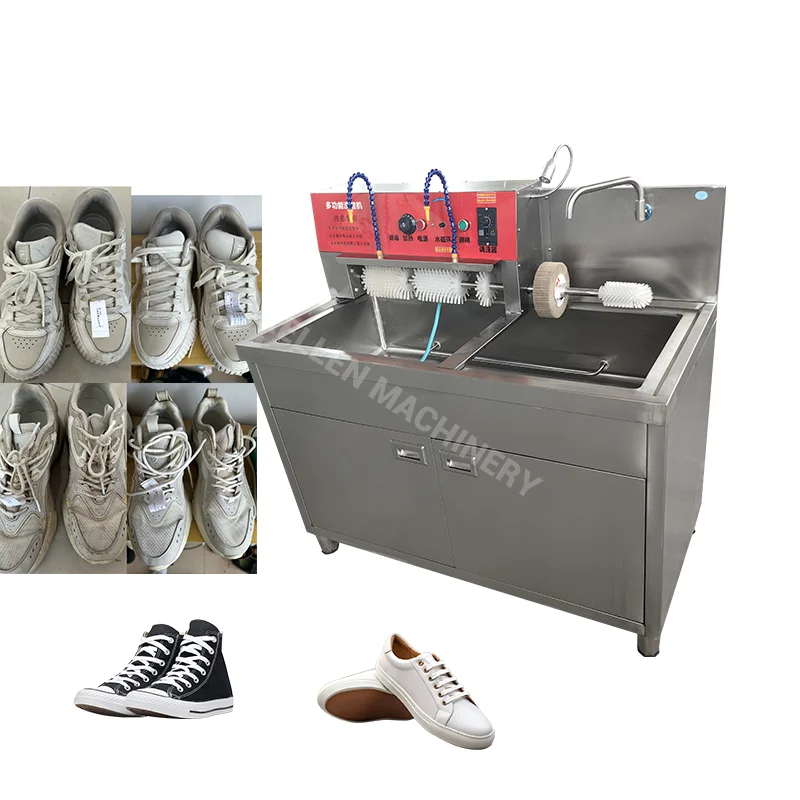 220V Commercial Electric Shoe Washing Drying Machine With Stainless Steel Housing And Changeable Mold For Laundry Use