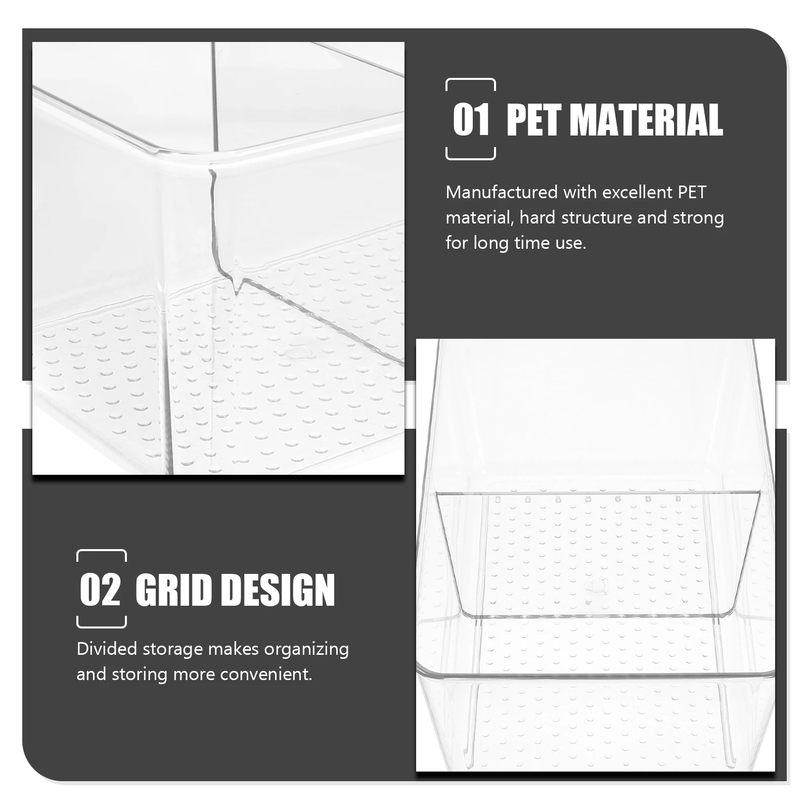 

Large Capacity Makeup Storage Box Desktop Organizer Compartment Box Jewelry Holder Transparent Container For Home